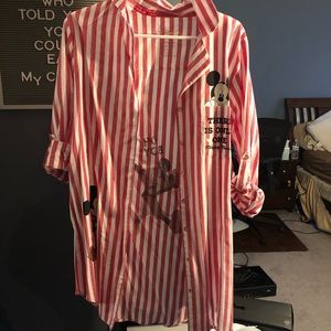 Disney Mickey Mouse button down